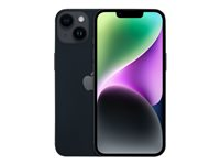 Apple iPhone 14 Plus - 5G älypuhelin - Kaksois-SIM / sisäinen muisti 512 Gt - OLED-näyttö - 6.7" - 2778 x 1284 pikseliä - 2 takakameraa 12 MP, 12 MP - front camera 12 MP - keskiyö MQ593QN/A