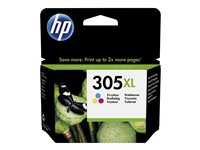 HP 305XL - 5 ml - Tuottoisa - väri (sinivihreä, sinipunainen, keltainen) - alkuperäinen - mustepatruuna malleihin Deskjet 23XX, 27XX, 28XX, 41XX, 42XX; DeskJet Plus 41XX; ENVY 60XX, 64XX; ENVY Pro 64XX 3YM63AE#UUQ