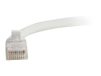 C2G Cat5e Booted Unshielded (UTP) Network Patch Cable - Kytkentäkaapeli - RJ-45 (uros) to RJ-45 (uros) - 30 cm - UTP - CAT 5e - valettu, piikitön, säikeinen - valkoinen 83259