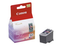 Canon CL-52 - Väri (vaalea sinivihreä, vaalea sinipunainen, musta) - alkuperäinen - mustesäiliö malleihin PIXMA iP6210D, iP6220D, iP6310D, MP450 0619B001