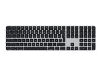 Apple Magic Keyboard with Touch ID and Numeric Keypad - Näppäimistö - Bluetooth, USB-C - QWERTY - tanskalainen - black keys MMMR3DK/A