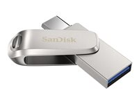 SanDisk Ultra Dual Drive Luxe - USB Flash-asema - 64 Gt - USB 3.1 Gen 1 / USB-C SDDDC4-064G-G46