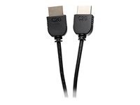 C2G 3ft 4K HDMI Cable - Ultra Flexible Cable with Low Profile Connectors - HDMI-kaapeli - HDMI uros to HDMI uros - 91.4 cm - kaksoiseristetty - musta 41363