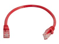 C2G Cat6 Booted Unshielded (UTP) Network Patch Cable - Kytkentäkaapeli - RJ-45 (uros) to RJ-45 (uros) - 3 m - UTP - CAT 6 - valettu, piikitön, säikeinen - punainen 83449