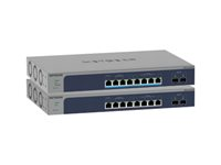 NETGEAR Smart MS510TXM - Kytkin - L3 Lite - smart - 4 x 100/1000/2.5G + 4 x 1/2.5/5/10GBase-T + 2 x 10 Gigabit SFP+ (maa-satelliittiyhteys) - työpöytä, telineeseen asennettava MS510TXM-100EUS