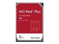 WD Red Plus WD80EFAX - Kiintolevyasema - 8 Tt - sisäinen - 3.5" - SATA 6Gb/s - 5400 kierrosta/min - puskuri: 256 Mt WD80EFAX