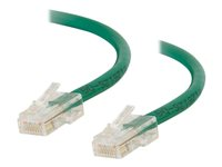 C2G Cat5e Non-Booted Unshielded (UTP) Network Patch Cable - Kytkentäkaapeli - RJ-45 (uros) to RJ-45 (uros) - 1 m - UTP - CAT 5e - säikeinen, uniboot - vihreä 83061