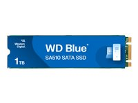 WD Blue SA510 WDS100T3B0B - SSD - 1 Tt - sisäinen - M.2 2280 - SATA 6Gb/s - sininen WDS100T3B0B