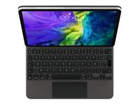 Apple Magic Keyboard - Näppäimistö- ja kalvokotelo - sekä kosketuslevy - taustavalaisu - Apple Smart connector - QWERTY - Norja malleihin Apple 10.9-inch iPad Air (4th gen, 5th gen), 11-inch iPad Air (M2), 11-inch iPad Pro (1st gen, 2nd gen, 3rd gen, 4th gen) MXQT2H/A