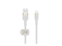 Belkin BOOST CHARGE - Salamakaapeli - USB uros to Lightning uros - 3 m - valkoinen CAA010BT3MWH