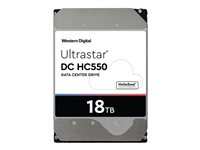 WD Ultrastar DC HC550 WUH721818ALE6L4 - Kiintolevyasema - 18 Tt - sisäinen - 3.5" - SATA 6Gb/s - 7200 kierrosta/min - puskuri: 512 Mt 0F38459