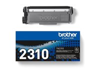 Brother TN2310 - Musta - alkuperäinen - väriainekasetti malleihin Brother DCP-L2500, L2520, L2540, L2560, HL-L2300, L2340, MFC-L2700, L2720 TN2310