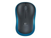 Logitech M185 - Hiiri - optinen - langaton - 2.4 GHz - USB johdoton vastaanotin - sininen 910-002236