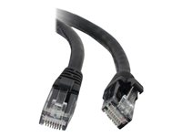 C2G Cat5e Booted Unshielded (UTP) Network Patch Cable - Kytkentäkaapeli - RJ-45 (uros) to RJ-45 (uros) - 30 cm - UTP - CAT 5e - valettu, piikitön, säikeinen - musta 83179