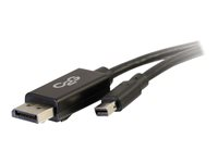 C2G 2m Mini DisplayPort to DisplayPort Adapter Cable 4K UHD - Black - DisplayPort -kaapeli - Mini DisplayPort (uros) to DisplayPort (uros) - 2 m - musta 84301