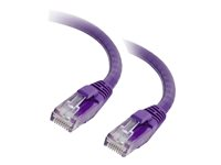 C2G Cat5e Booted Unshielded (UTP) Network Patch Cable - Kytkentäkaapeli - RJ-45 (uros) to RJ-45 (uros) - 10 m - UTP - CAT 5e - valettu, piikitön, säikeinen - violetti 83665