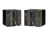 Cisco Catalyst IE3400 Rugged Series - Network Essentials - kytkin - Hallinnoitu - 8 x 10/100/1000 + 2 x Gigabit SFP - DIN-kiskoon kiinnitettävä - DC power IE-3400-8T2S-E