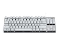 Logitech K835 TKL - Näppäimistö - USB - näppäinkytkin: TTC Red - luonnonvalkoinen/hopea 920-010033