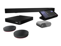 Lenovo ThinkSmart Core - Full Room Kit - videoneuvottelupakkaus - sekä 3 vuoden Lenovo Premier -tuki ja yhden vuoden ylläpito - Sertifioitu Microsoft Teams Roomsille - musta 12QN0004MT