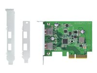 QNAP QXP-10G2U3A - USB-sovitin - PCIe 2.0 x2 matala profiili - USB 3.2 Gen 2 x 2 malleihin QNAP QGD-1600, TS-1232, 1277, 253, 453, 473, 853, 877, 977, TVS-2472, 473, 673, 872, 873 QXP-10G2U3A