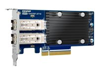 QNAP QXG-10G2SF-X710 - Verkkosovitin - PCIe 3.0 x8 matala profiili - 10 Gigabit SFP+ x 2 malleihin P/N: SFP1G-SX-85 QXG-10G2SF-X710