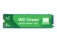 WD Green SN350 NVMe SSD WDS100T3G0C - SSD - 1 Tt - sisäinen - M.2 2280 - PCIe 3.0 x4 (NVMe) WDS100T3G0C