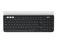 Logitech K780 Multi-Device - Näppäimistö - langaton - Bluetooth, 2.4 GHz - Iso-Britannia - valkoinen 920-008041