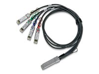 NVIDIA - Suoraliitäntäinen jakaja - QSFP28 (uros) to SFP28 (uros) - 1.5 m - 4.5 mm - hybridi - ei sisällä halogeenia, passiivinen 980-9I48N-00C01A