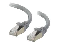 C2G Cat6a Booted Shielded (STP) Network Patch Cable - Kytkentäkaapeli - RJ-45 (uros) to RJ-45 (uros) - 1 m - STP - CAT 6a - valettu, piikitön, säikeinen - harmaa 89901