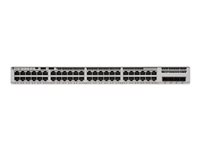 Cisco Catalyst 9200L - Network Essentials - kytkin - L3 - 48 x 10/100/1000 (PoE+) + 4 x Gigabit SFP (uplink) - telineeseen asennettava - PoE+ (1440 W) C9200L-48P-4G-E