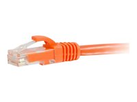 C2G Cat5e Booted Unshielded (UTP) Network Patch Cable - Kytkentäkaapeli - RJ-45 (uros) to RJ-45 (uros) - 3 m - UTP - CAT 5e - valettu, piikitön, säikeinen - oranssi 83606