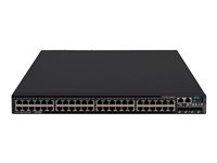 HPE FlexNetwork 5520 48G PoE+ 4SFP+ HI 1-slot Switch - Kytkin - L3 - Hallinnoitu - 48 x 10/100/1000 (PoE+) + 4 x 1 Gigabit / 10 Gigabit SFP+ - sivulta toiselle suuntautuva ilmavirta - telineeseen asennettava - PoE+ (1440 W) - CTO R8M29A