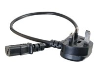 C2G Universal Power Cord - Virtajohto - BS 1363 (uros) to power IEC 60320 C13 - 1 m - valettu - musta 88512