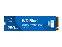 WD Blue SN580 - SSD - 250 GB - sisäinen - M.2 2280 - PCIe 4.0 x4 (NVMe) WDS250G3B0E