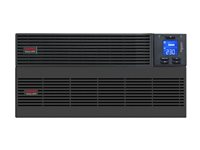 APC Easy UPS SRV SRV10KRILRK - UPS (telineasennettava) - Vaihtovirta 220-240 V - 10000 watti(a) - 10000 VA - 1-vaiheinen - RS-232, USB - lähtöliittimet: 1 - 2U - sekä Rail Kit, External Battery Pack SRV10KRILRK