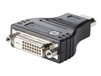 HP HDMI to DVI Adapter - Näyttösovitin - DVI-D naaras to HDMI uros malleihin Pro Mobile Thin Client mt440 G3; ZBook 15v G5, 17 G3, 17 G4, 17 G5, 17 G6 F5A28AA
