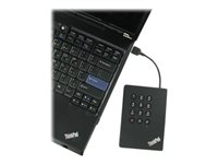 Lenovo ThinkPad USB 3.0 Secure - Kiintolevyasema - 500 GB - ulkoinen (kannettava) - USB 3.0 - 5400 kierrosta/min 0A65619
