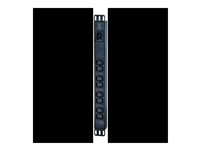 APC Easy Basic Rack PDU EPDU1016B - Virranjakeluyksikkö (telineasennettava) - Vaihtovirta 200/208/230 V - 3680 VA - tulo: EC 60320 C20 - lähtöliittimet: 8 (power IEC 60320 C13) - 1U - 2.5 m johto - musta malleihin P/N: AR106V, SCL400RMJ1U, SCL500RMI1UC, SCL500RMI1UNC, SMTL1000RMI2UC, SMTL750RMI2UC EPDU1016B