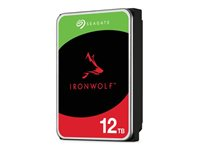 Seagate IronWolf ST8000VN004 - Kiintolevyasema - 8 Tt - sisäinen - 3.5" - SATA 6Gb/s - 7200 kierrosta/min - puskuri: 256 Mt - sekä 3 vuoden Seagate Rescue Data Recovery (pakkaus sisältää 4) ST8000VN004 4 PACK