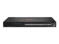 HPE Aruba Networking CX 8100 24x10G SFP+ 4x40/100G QSFP28 Switch - Kytkin - L3 - Hallinnoitu - 24 x 1 Gigabit / 10 Gigabit SFP / SFP+ + 4 x 40 Gigabit QSFP+ / 100 Gigabit QSFP28 - ilmavirtaus takaa eteenpäin - telineeseen asennettava R9W87A