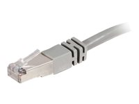 C2G Cat5e Booted Shielded (STP) Network Patch Cable - Kytkentäkaapeli - RJ-45 (uros) to RJ-45 (uros) - 15 m - STP - CAT 5e - valettu - harmaa 83756