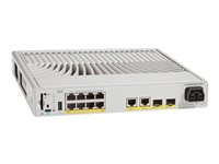 Cisco Catalyst 9200CX - Network Essentials - kytkin - kompakti - L3 - Hallinnoitu - 8 x 10/100/1000 (PoE+) + 2 x 1000Base-T + 2 x 10 Gigabit SFP+ (maa-satelliittiyhteys) - telineeseen asennettava - PoE+ (240 W) C9200CX-8P-2XGH-E