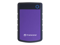 Transcend StoreJet 25H3P - Kiintolevyasema - 4 Tt - ulkoinen (kannettava) - 2.5" - USB 3.0 - AES 256 bittiä - violetti TS4TSJ25H3P