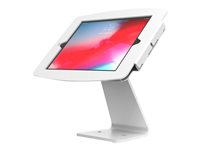 Compulocks iPad Mini 8.3" Space Enclosure Rotating Counter Stand - Asennuspakkaus (jalus alusta, kotelo) malleihin tabletti - pyörivä kotelo - lukittava - korkealaatuinen alumiini - valkoinen -näytön koko: 8.3" -kiinnitysliitäntä: 100 x 100 mm - tiskin yläosa malleihin Apple iPad mini (6. sukupolvi) 303W830IPMSW