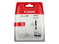 Canon CLI-551BK XL - 11 ml - Tuottoisa - musta - alkuperäinen - pakkaus turvajärjestelmällä - mustesäiliö malleihin PIXMA iP8750, iX6850, MG5550, MG5650, MG5655, MG6450, MG6650, MG7150, MG7550, MX725, MX925 6443B004