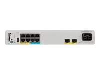 Cisco Catalyst 9200CX - Network Essentials - kytkin - kompakti - L3 - Hallinnoitu - 4 x 10/100/1000 (UPOE) + 4 x 100/1000/2.5/5/10G (UPOE) + 2 x 10 Gigabit SFP+ (maa-satelliittiyhteys) - telineeseen asennettava - UPOE (240 W) C9200CX-8UXG-2XH-E