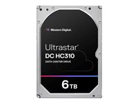 WD Ultrastar DC HC310 HUS726T6TAL5204 - Kiintolevyasema - 6 Tt - sisäinen - 3.5" - SAS 12Gb/s - 7200 kierrosta/min - puskuri: 256 Mt 0B36047