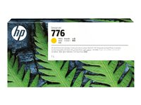 HP 776 - 1 L - suuri kapasiteetti - keltainen - alkuperäinen - DesignJet - mustepatruuna malleihin DesignJet Z9+ Pro 1XB08A