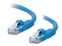 C2G Cat5e Booted Unshielded (UTP) Network Patch Cable - Kytkentäkaapeli - RJ-45 (uros) to RJ-45 (uros) - 15 m - UTP - CAT 5e - valettu, piikitön, säikeinen - sininen 83168