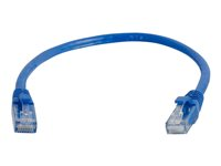 C2G Cat5e Booted Unshielded (UTP) Network Patch Cable - Kytkentäkaapeli - RJ-45 (uros) to RJ-45 (uros) - 1 m - UTP - CAT 5e - valettu, piikitön, säikeinen - sininen 83161